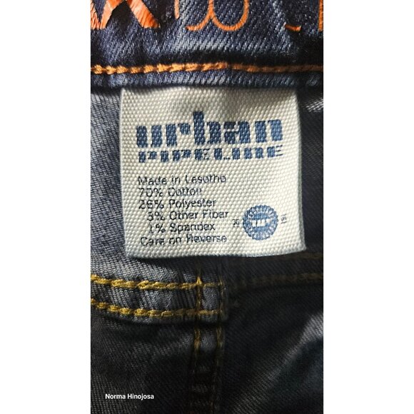 Men's Mid-Rise Blue Denim Jeans With Faded Wash Front Zipper & Button 5-Pocket D - Picture 9 of 10